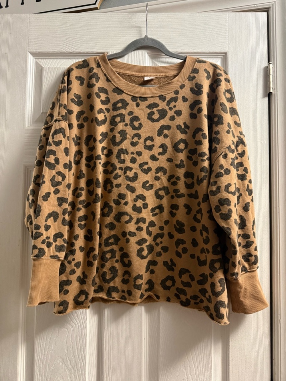 Animal Print Sweatshirt Size Large
